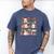 Ghost Christmas Reading Book Lover Library Christmas Teacher Men's Comfort Colors T-Shirt Blue Jean