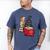 Gnome Read Reading Book Librarian Across America Women Kids Men's Comfort Colors T-Shirt Blue Jean
