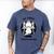 Go Away I'm Introverting Cat With Coffee Men's Comfort Colors T-Shirt Blue Jean