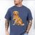 Golden Retriever I Love Dad Dog Dad Father's Day Men's Comfort Colors T-Shirt Blue Jean