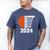 Graduate Senior Class Of 2024 Basketball Player Graduation Men's Comfort Colors T-Shirt Blue Jean
