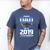 Graduation 2019 TShirt Proud Dad Of Senior Men's Comfort Colors T-Shirt Blue Jean