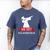 Graduation Class 2018 Dabbing College Grad Shirt Men's Comfort Colors T-Shirt Blue Jean
