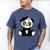 Graduation Panda Bear 2017 Graduate Graduation T-Sh Men's Comfort Colors T-Shirt Blue Jean