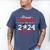 Graduation Proud Brother Of A 2024 Senior Baseball Player Men's Comfort Colors T-Shirt Blue Jean
