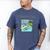 Grass Fun UI UX Er Computer Retro Fish Frutiger Aero Premium Tri-Blend Men's Comfort Colors T-Shirt Blue Jean