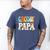 Groovy Papa Dad Retro Hippie 60s 70s Party Outfit Men Men's Comfort Colors T-Shirt Blue Jean