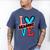 I Heart Books Love Reading Red And Stripe Animated Cat For Men Women Girls Kids Men's Comfort Colors T-Shirt Blue Jean