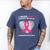Heart I Wear Pink In Memory Of Nana Breast Cancer Awareness Men's Comfort Colors T-Shirt Blue Jean