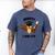 Hoot I Did It Grad Owl Holding Graduation Diploma Congrats Men's Comfort Colors T-Shirt Blue Jean