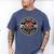 Hotrod Custom Car Automotive Nostalgia Distressed Men's Comfort Colors T-Shirt Blue Jean