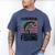 I'd Rather Be Fishing Bass Fish Dad Joke American Flag Men's Comfort Colors T-Shirt Blue Jean