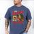 I'm Booked For The Holidays Christmas Reading Bookworm Xmas Men's Comfort Colors T-Shirt Blue Jean