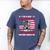 I'm A Dad Grandpa And Veteran Papa Grandpa Fathers Day Men Men's Comfort Colors T-Shirt Blue Jean