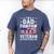 I'm A Dad Pawpaw And A Veteran Shirt Men Grandpa Fathers Day Men's Comfort Colors T-Shirt Blue Jean