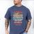 I'm A Lucky Dad I Have A Awesome Daughter She's Stubborn Men's Comfort Colors T-Shirt Blue Jean