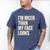 I'm Nicer Than My Face Looks Introverted Introverts Men's Comfort Colors T-Shirt Blue Jean