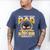 I'm A Super Proud Dad Of A 2025 Master's Degree Graduate Men's Comfort Colors T-Shirt Blue Jean