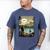 Introvert Bigfoot Sasquatch Loch Ness Monster Bruh Men's Comfort Colors T-Shirt Blue Jean