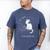 Introvert Cat With Coffee On Computer Antisocial Emo Goth Men's Comfort Colors T-Shirt Blue Jean