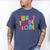 Introvert I Want To Be Alone Retro Wavy Men's Comfort Colors T-Shirt Blue Jean