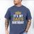 It's My Dad's Birthday Party Family Matching Small Men's Comfort Colors T-Shirt Blue Jean