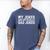 My Jokes Are Officially Dad Jokes Pregnancy Announcement Men's Comfort Colors T-Shirt Blue Jean