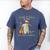 Just a Girl Who Loves Books And Birds Book Reading Bird Love Men's Comfort Colors T-Shirt Blue Jean