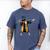 Kids HBCU Boys Grad Dabbing Graduation Men's Comfort Colors T-Shirt Blue Jean