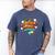 Kids Ka-Blam 7 Year Old Boys 7th Birthday Comic Book Super Hero Men's Comfort Colors T-Shirt Blue Jean