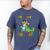 Kids Preschool Graduate T-Rex Dinosaur Preschool Graduation Men's Comfort Colors T-Shirt Blue Jean