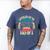 I Leveled Up To Dad Of 2 2026 Promoted To Dad Of Two Kids Men's Comfort Colors T-Shirt Blue Jean