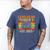 Leveled Up To Dad Of 3 Three Daddy Again 2025 Father's Day Men's Comfort Colors T-Shirt Blue Jean