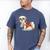 I Love Dad Tattoo Shih Tzu Dad Father's Day Men's Comfort Colors T-Shirt Blue Jean