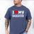 I Love My Daughter Fathers Day For Dad Men's Comfort Colors T-Shirt Blue Jean I Love My Daughter Fathers Day For Dad Men's Comfort Colors T-Shirt Blue Jean