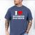 I Love Divorced Dad Rock Joke Men's Comfort Colors T-Shirt Blue Jean