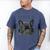 Love Is French Bulldog Shirt Frenchie Lover Tee Dog Mom Dad Men's Comfort Colors T-Shirt Blue Jean