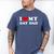 I Love My Gay Dad I Heart My Gay Dad Men's Comfort Colors T-Shirt Blue Jean