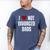 I Love Hot Divorced Dads Red Hearts Men's Comfort Colors T-Shirt Blue Jean