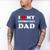 I Love My Introvert Dad I Heart My Introvert Dad Men's Comfort Colors T-Shirt Blue Jean I Love My Introvert Dad I Heart My Introvert Dad Men's Comfort Colors T-Shirt Blue Jean