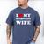 I Love My Introvert Wife I Heart My Introvert Wife Men's Comfort Colors T-Shirt Blue Jean