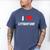 I Love Literature Heart Books Writing Reading Read Write Men's Comfort Colors T-Shirt Blue Jean