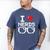 I Love Nerds I Heart Nerds For Science Book Knowledge Geeks Men's Comfort Colors T-Shirt Blue Jean