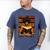 Man Reading Book Black History Month Book Lover Afro Men's Comfort Colors T-Shirt Blue Jean