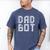 Matching Family Robot Father's Day Dad Bot Men's Comfort Colors T-Shirt Blue Jean