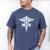 MSN Letters On Caduceus Medical Emblem MSN Nurse Graduation Men's Comfort Colors T-Shirt Blue Jean