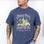 North Pole Tree Farm Merry Christmas Holiday Scene Nostalgia Men's Comfort Colors T-Shirt Blue Jean