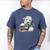 Old English Sheepdog Books Reading Dog Breed Graphic Men's Comfort Colors T-Shirt Blue Jean