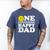 One Happy Dude Dad 1st Birthday Family Matching Men's Comfort Colors T-Shirt Blue Jean