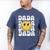 One Happy Family Birthday Matching Apparel Dada One Happy Dude Birthday Theme Family Matching Adult Child Short Sleeve Crew Neck Classic Fit Polyester 50 Cotton 50 Men's Comfort Colors T-Shirt Blue Jean